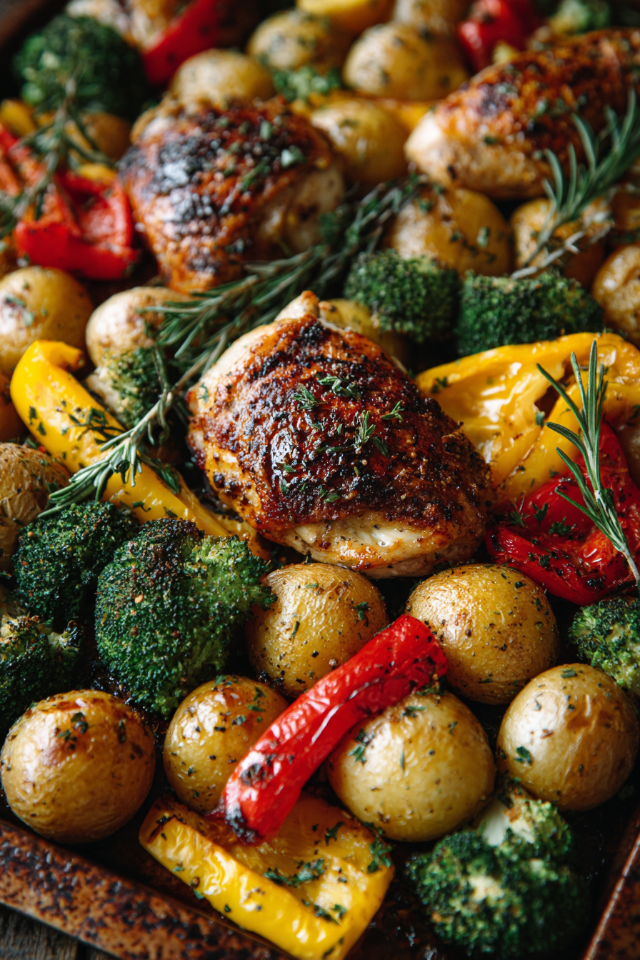 Balsamic Chicken and Roasted Veggies