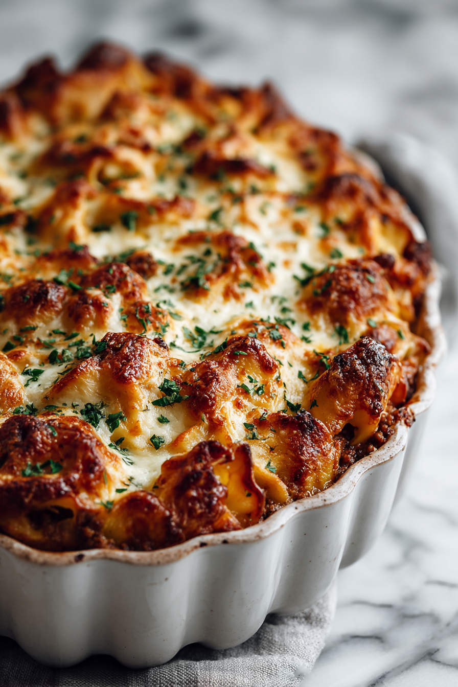 Beefy Tortellini Bake Recipe