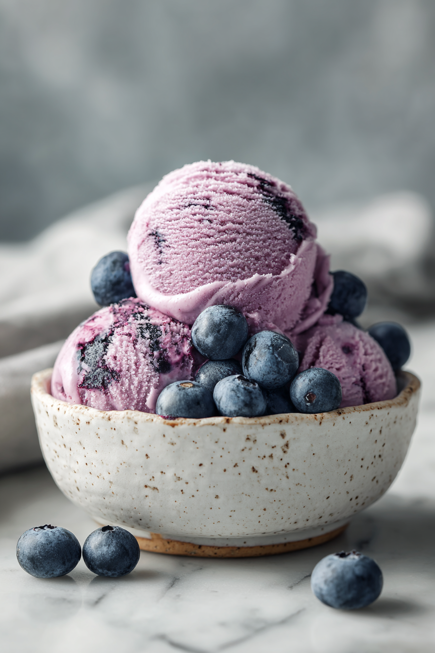 Blueberry Greek Frozen Yogurt Recipe