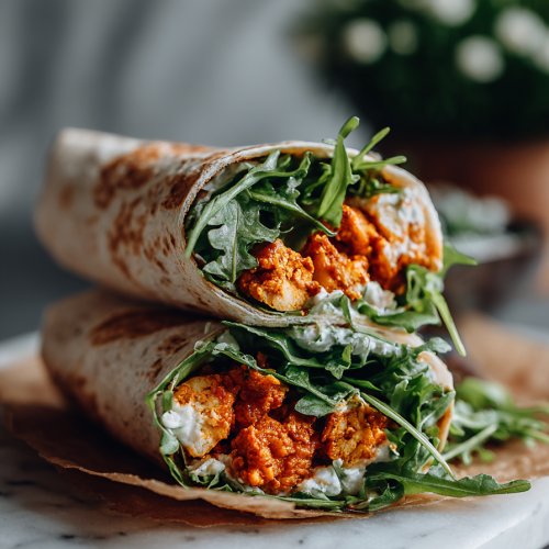 Buffalo Chickpea Wraps