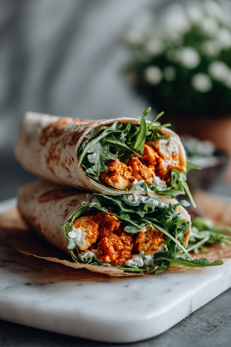 Buffalo Chickpea Wraps