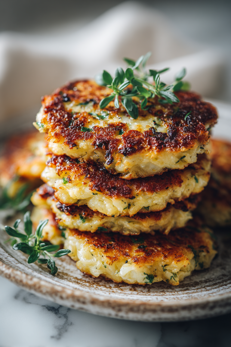 Cheesy Cauliflower Patties Recipe