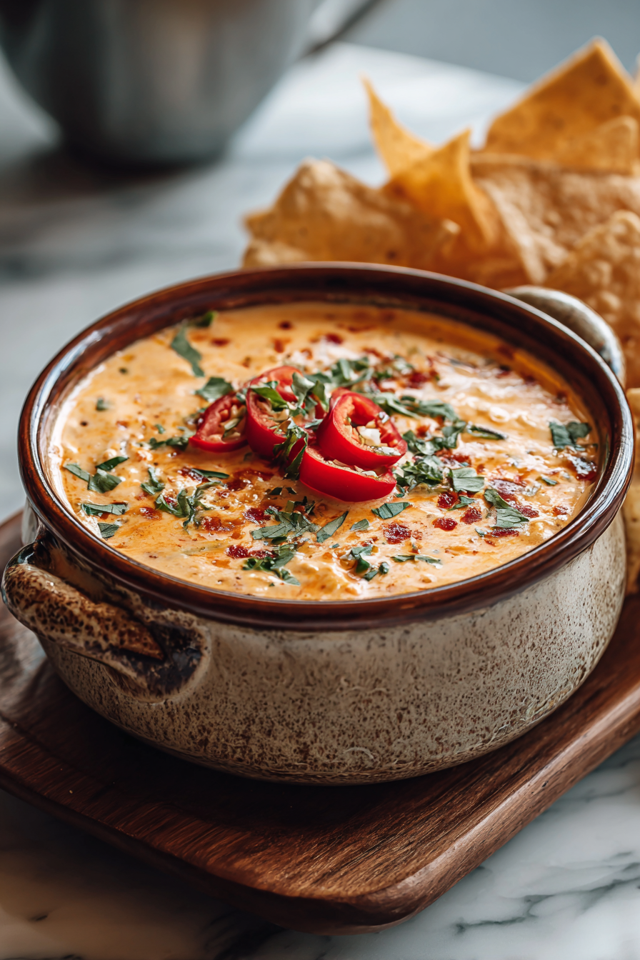 Cheesy Rotel Ranch Queso Recipe