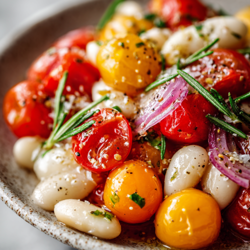 Cherry Tomato and White Bean Salad