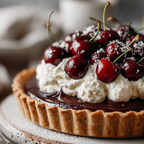 Chocolate Cherry Cream Pie