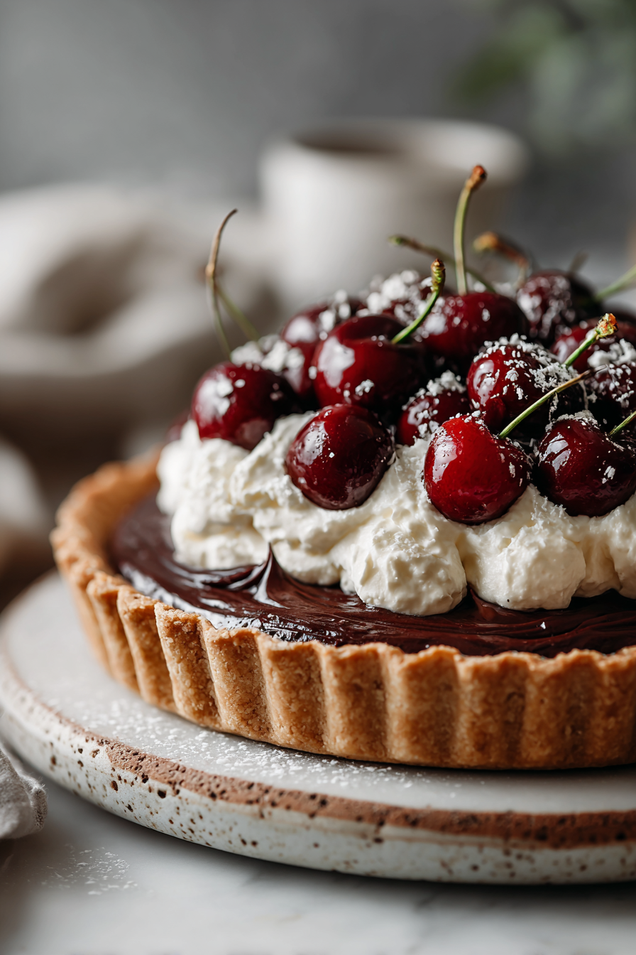 Chocolate Cherry Cream Pie