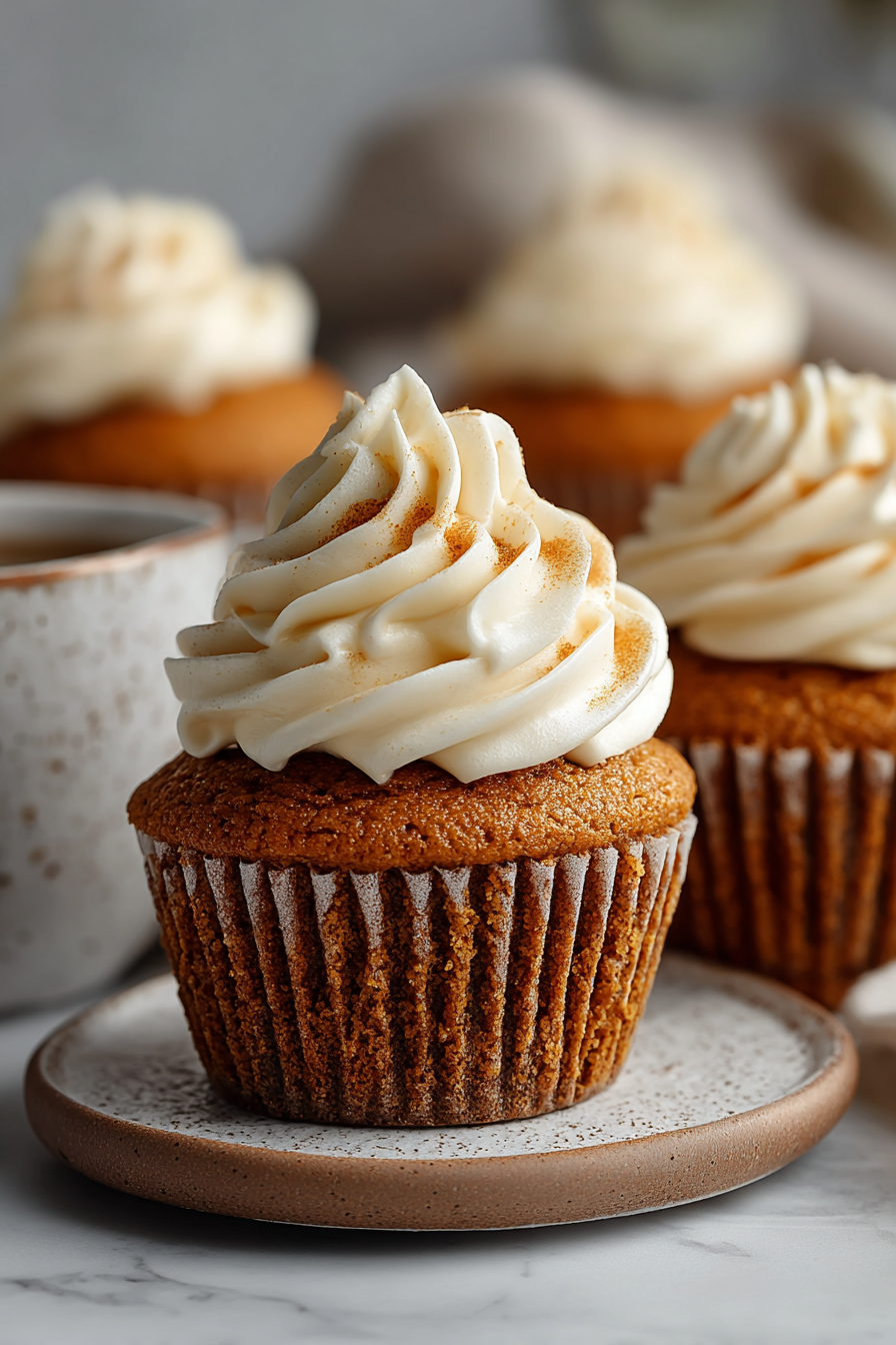Cream-Filled Pumpkin Cupcakes