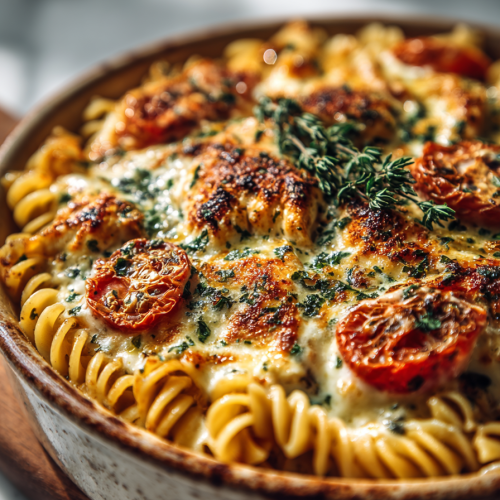 Creamy Cajun Chicken Dinner Bake