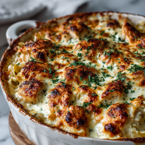 Creamy Cajun Chicken Dinner Bake