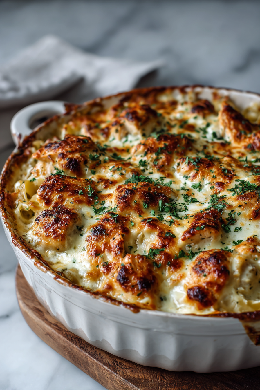 Creamy Cajun Chicken Dinner Bake
