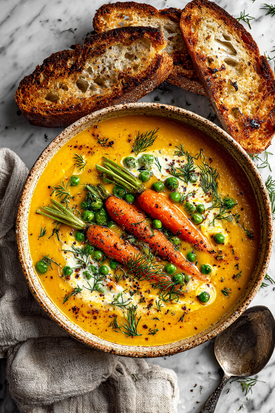 Creamy Carrot Pea Dinner Recipes
