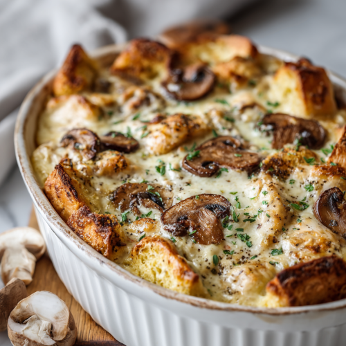 Creamy Chicken and Mushroom Bake