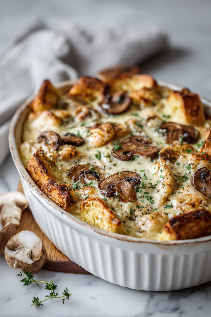 Creamy Chicken and Mushroom Bake