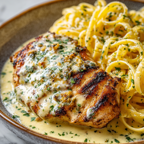Creamy Garlic Parmesan Chicken Dinner