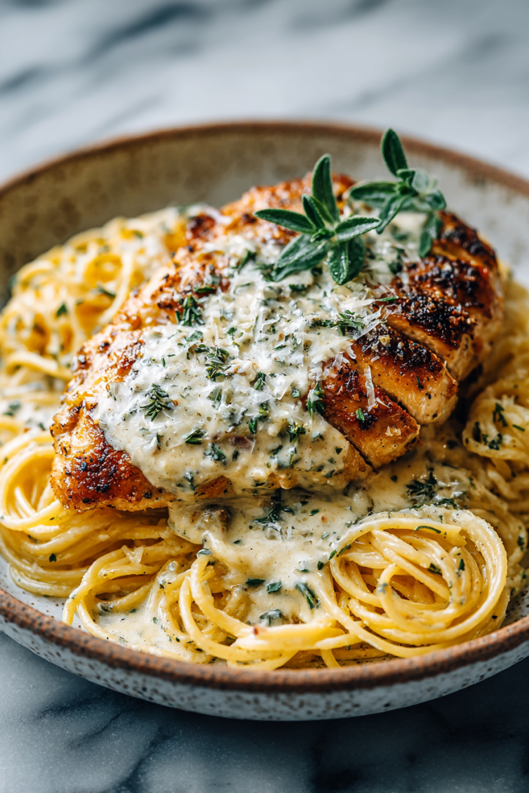 Creamy Garlic Parmesan Chicken Dinner