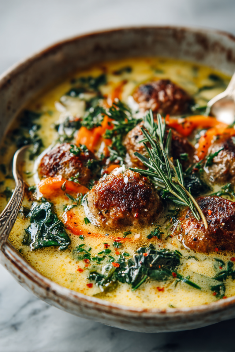 Creamy Italian Meatball Soup
