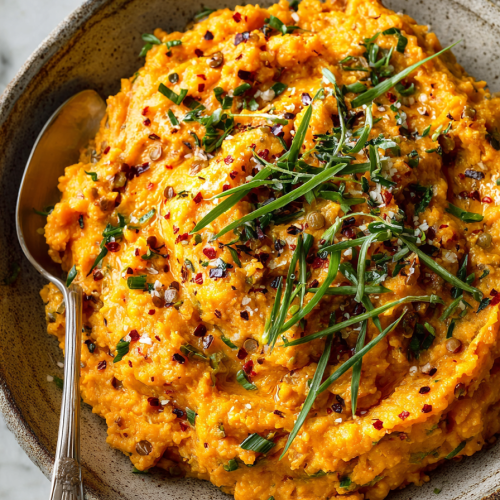 Creamy Red Lentil Butternut Squash Dinner