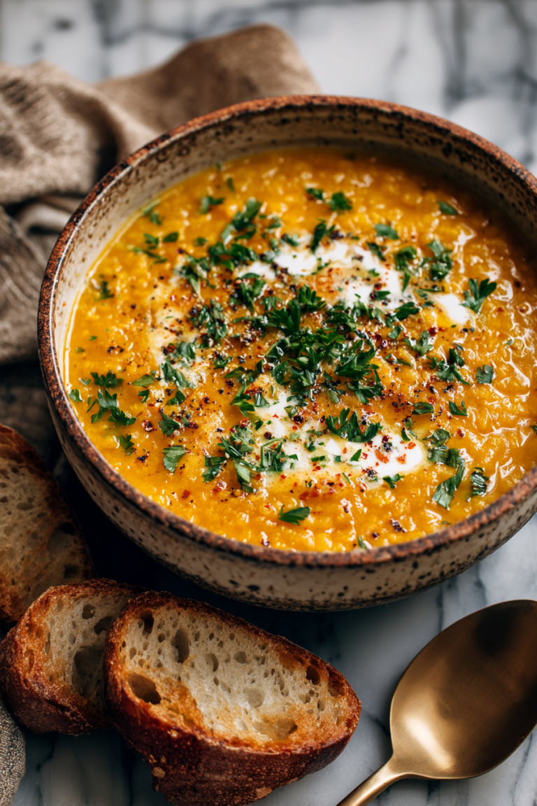 Creamy Red Lentil Dinner in 30 Minutes