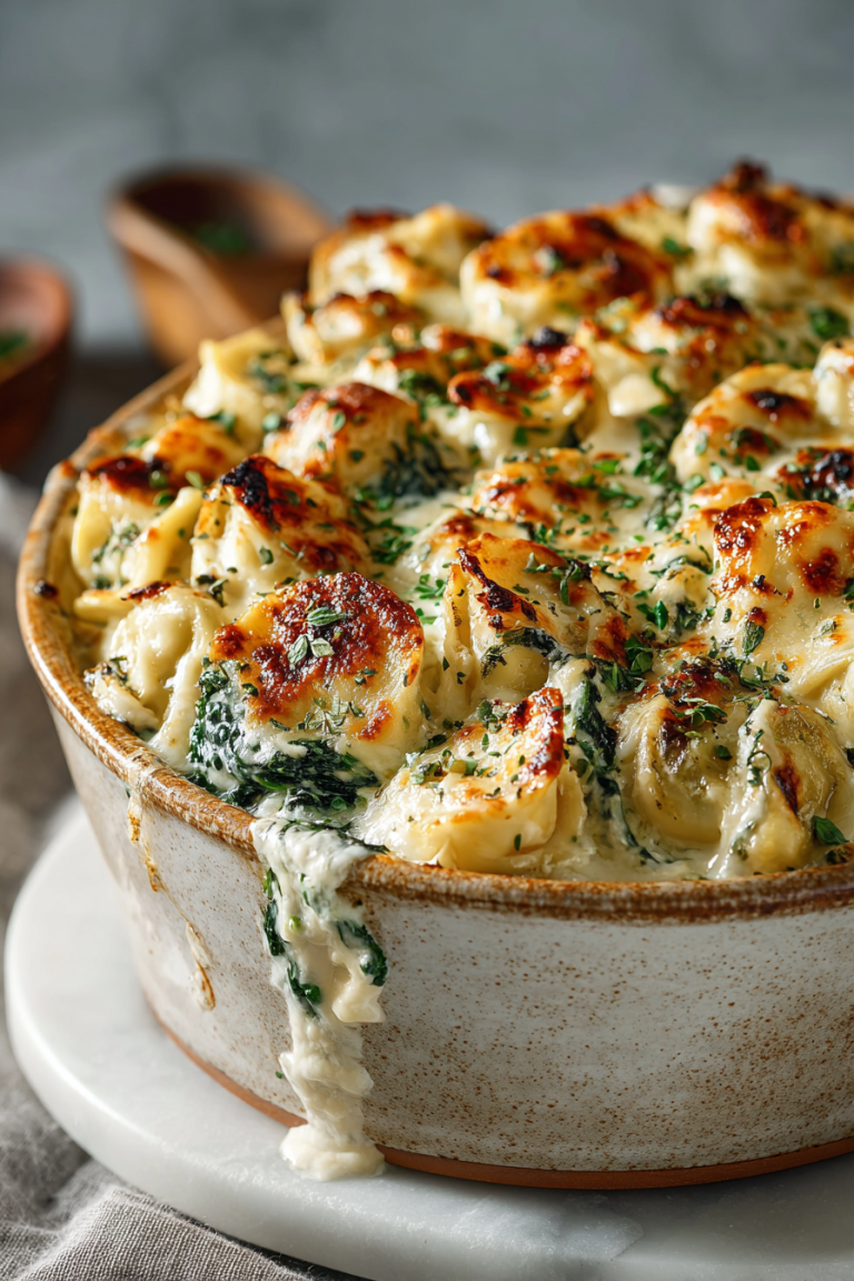 Creamy Tortellini Dinner Bake