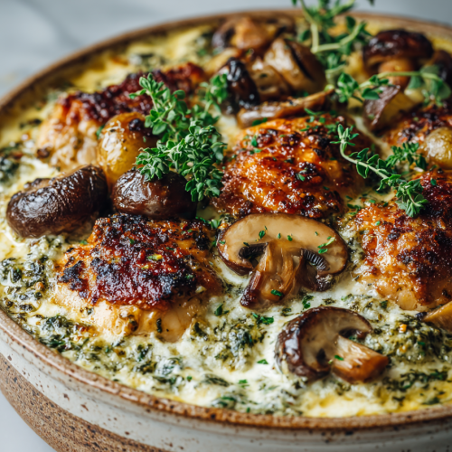 Crispy Chicken Chestnut Dinner Bake