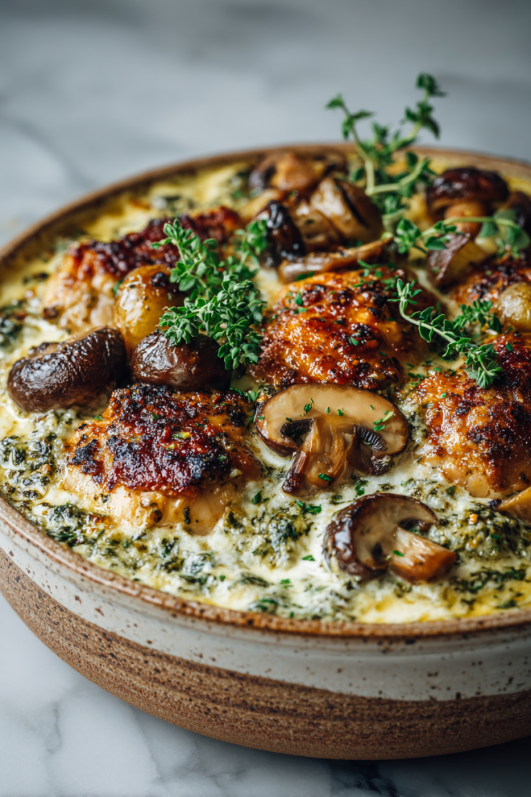 Crispy Chicken Chestnut Dinner Bake