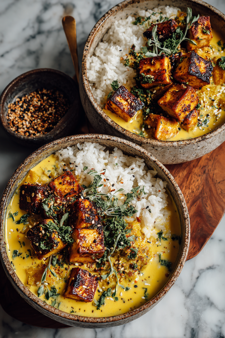 Curry Harvest Bowls with Tofu and Squash