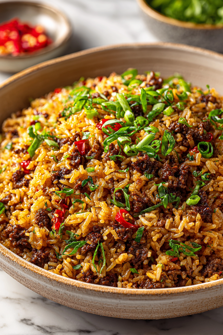 Dirty Rice with Ground Beef
