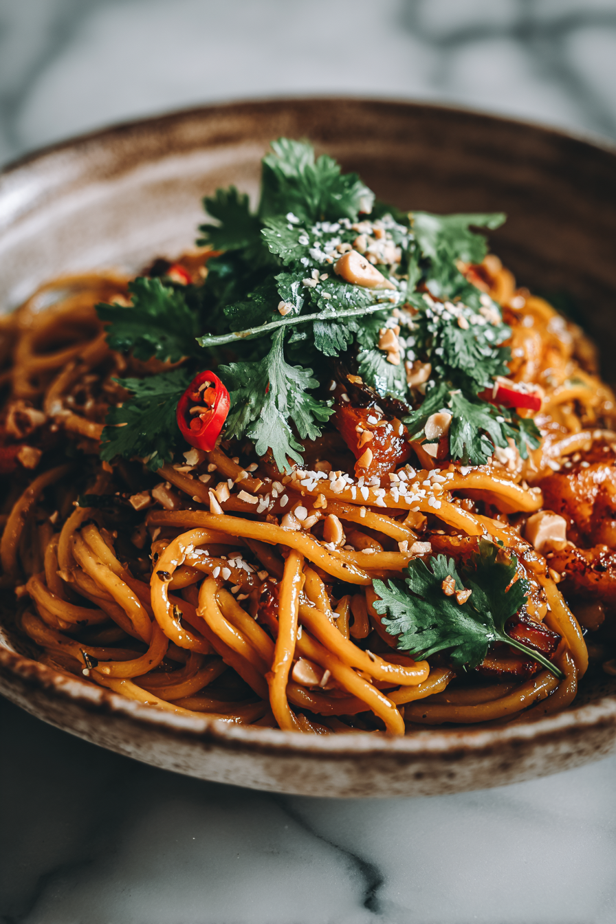 Easy 5-Minute Peanut Chili Noodles