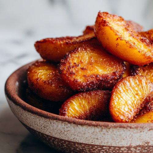 Easy Air Fryer Cinnamon Peaches
