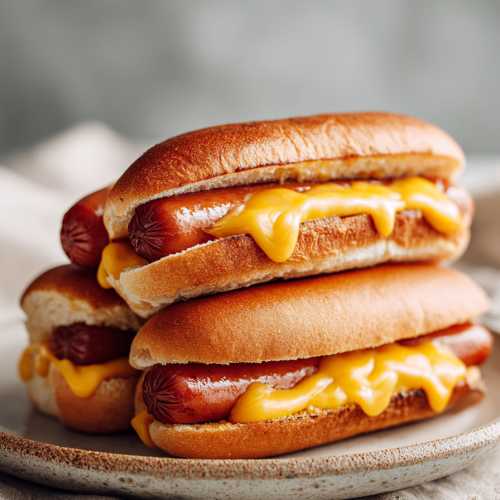 Easy Air Fryer Grilled Cheese Hot Dogs