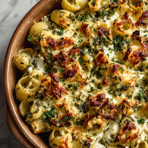 Easy Baked Feta Pasta with Pesto