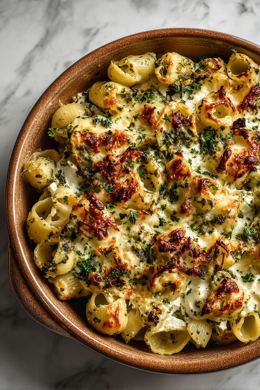 Easy Baked Feta Pasta with Pesto
