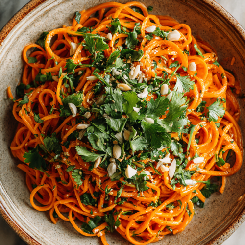Easy Carrot Peanut Noodle Salad