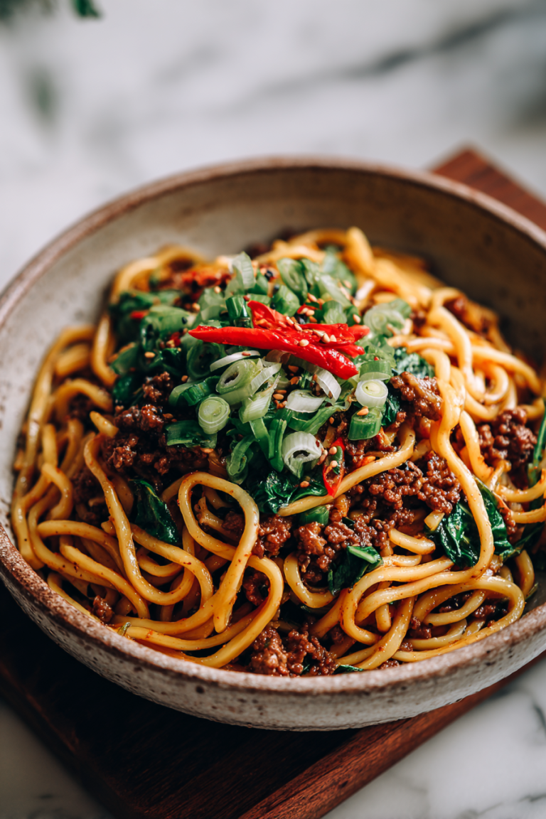 Easy Dan Dan Noodles Recipe