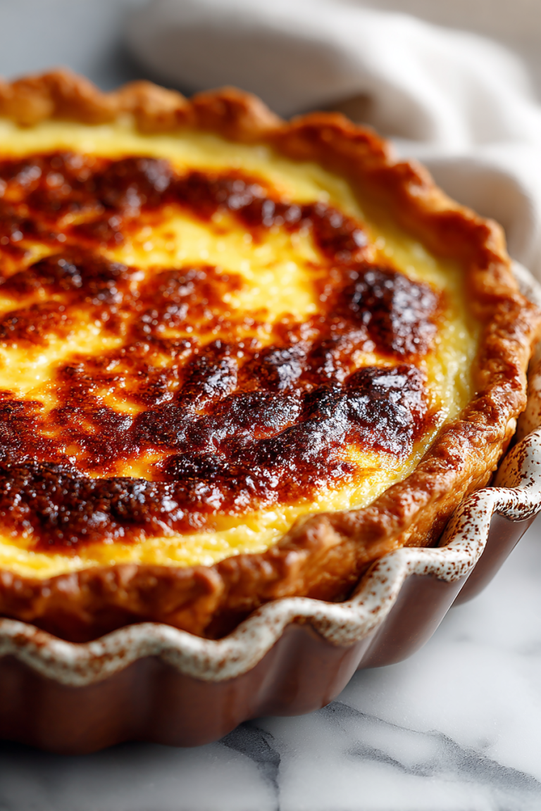 Easy Egg Custard Pie Recipe