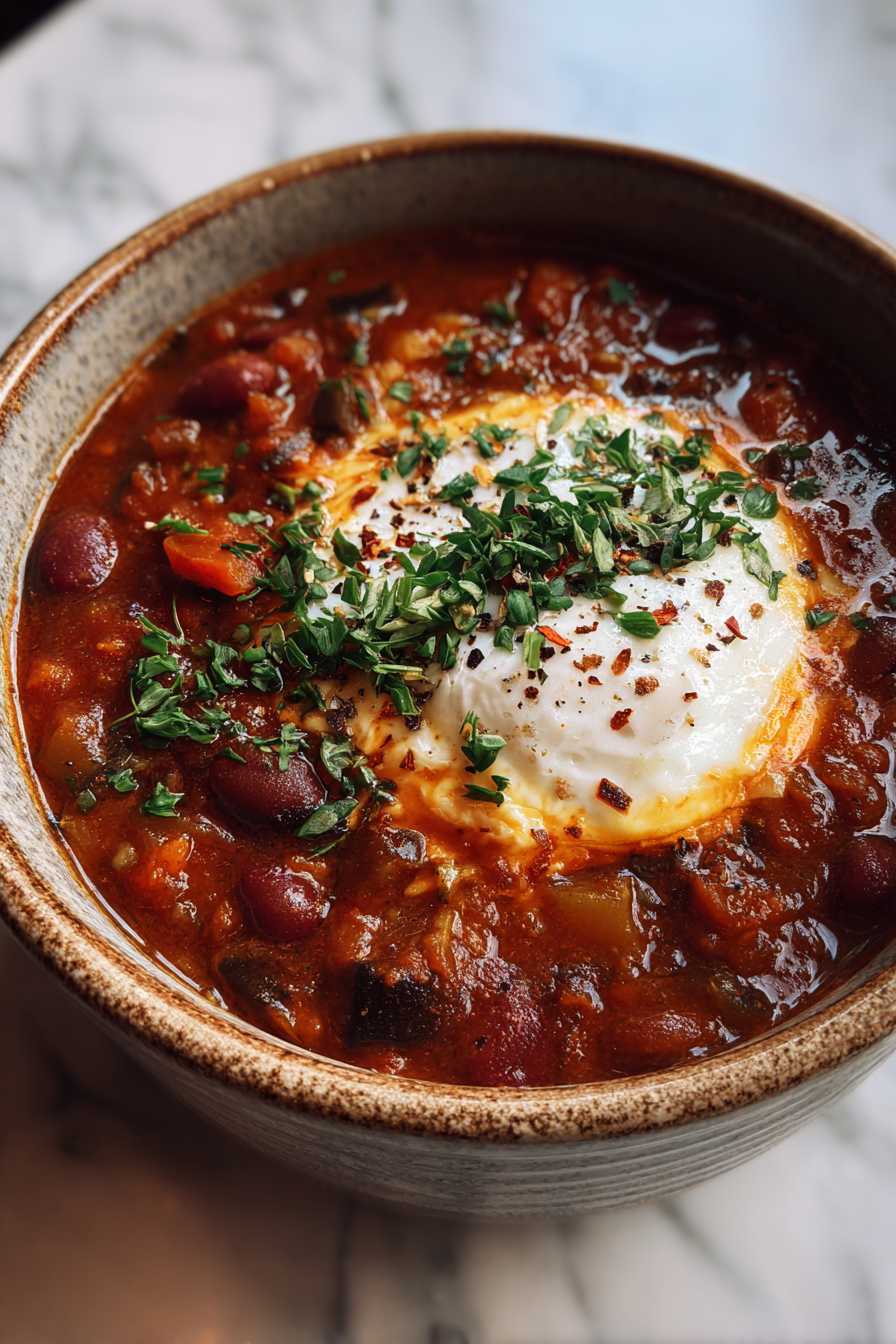 Easy Eggplant Bean Chili Recipe