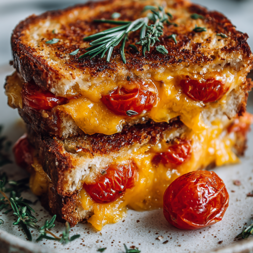 Easy Grilled Cheese and Tomato Dinner