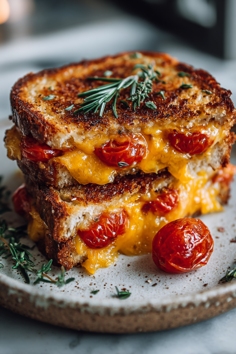 Easy Grilled Cheese and Tomato Dinner
