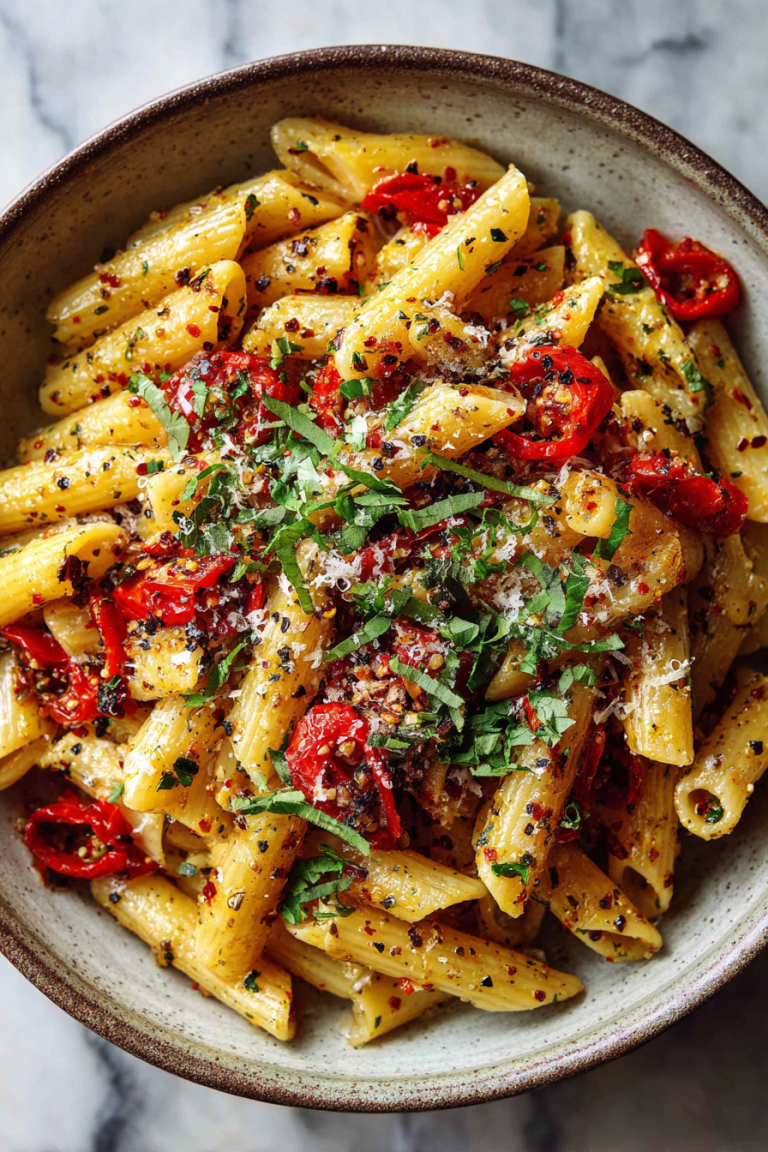 Easy Jarred Pepper Pasta
