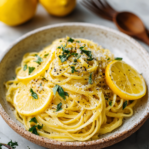 Easy Lemon Butter Linguine