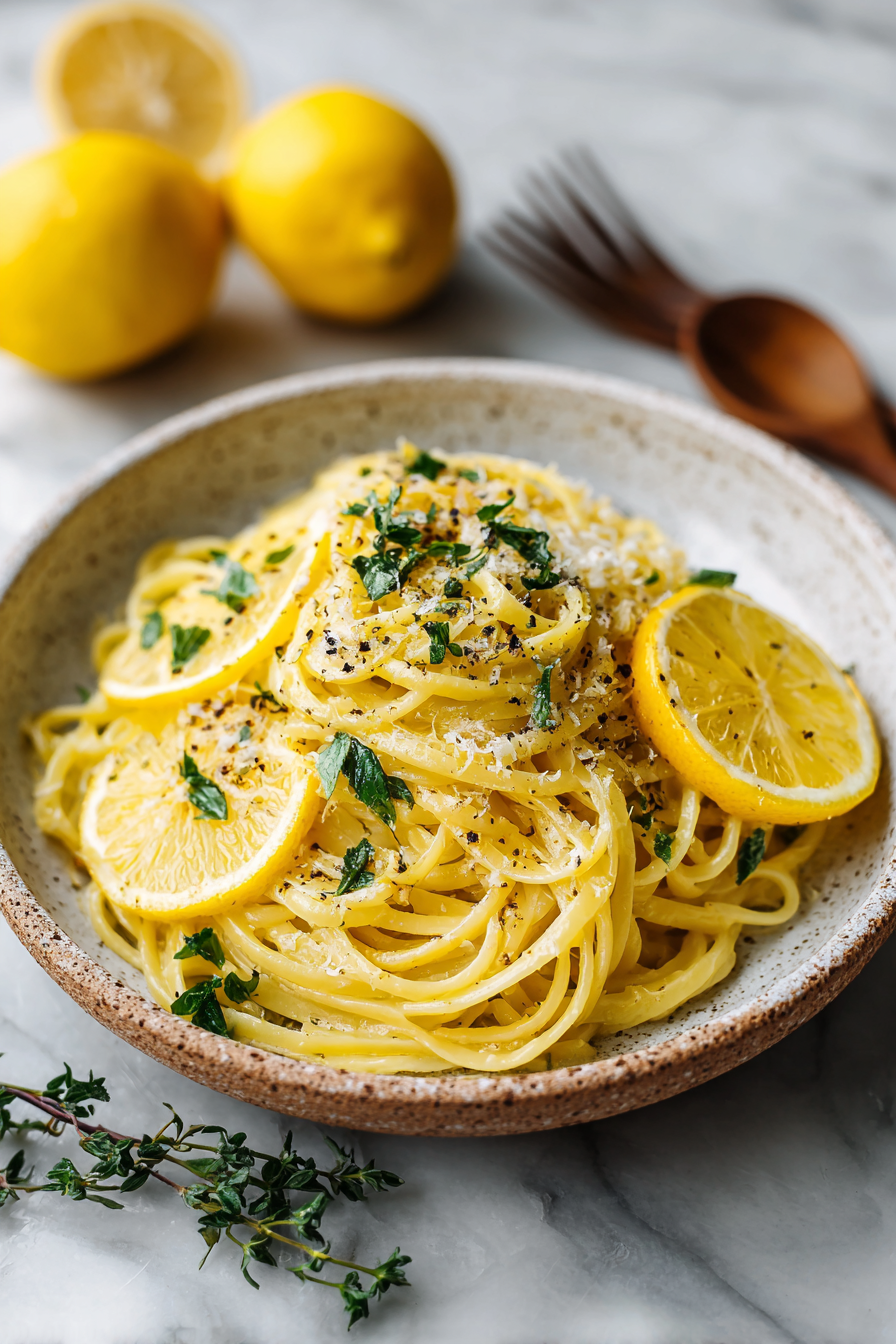 Easy Lemon Butter Linguine