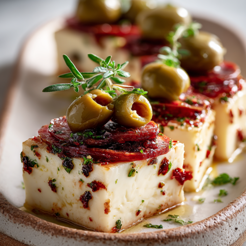 Easy Marinated Cheese Appetizer