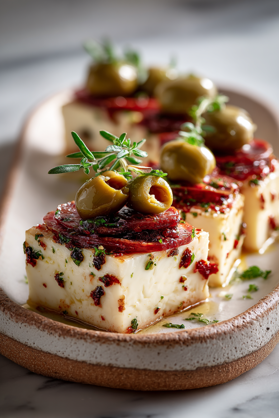 Easy Marinated Cheese Appetizer