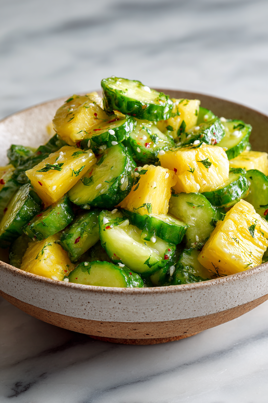 Easy Pineapple Cucumber Salad