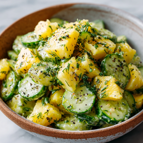 Easy Pineapple Cucumber Salad