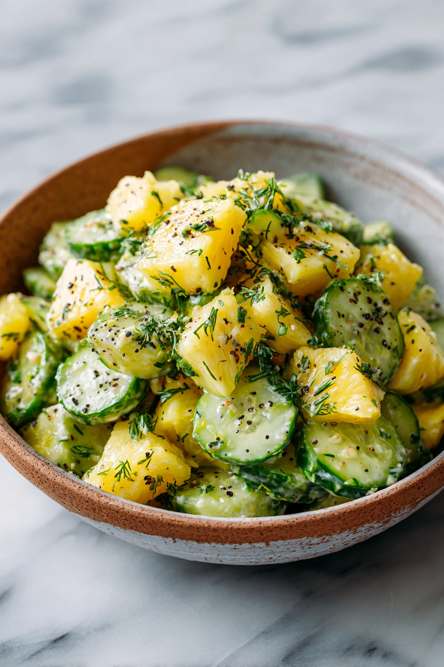 Easy Pineapple Cucumber Salad
