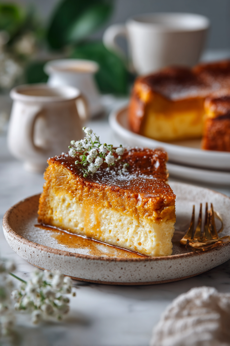Easy Pumpkin Magic Custard Cake Recipe
