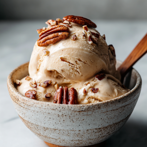 Easy Pumpkin Pecan Frozen Yogurt
