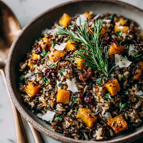 Easy Pumpkin Wild Rice Dinner
