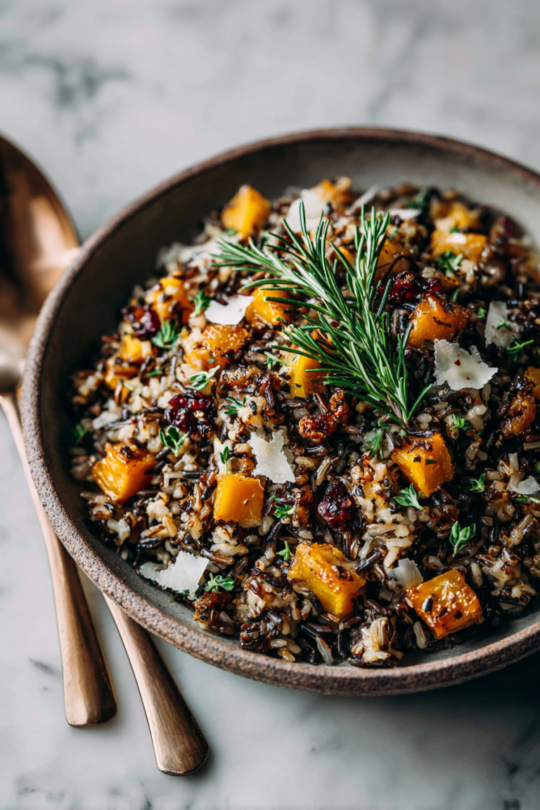 Easy Pumpkin Wild Rice Dinner